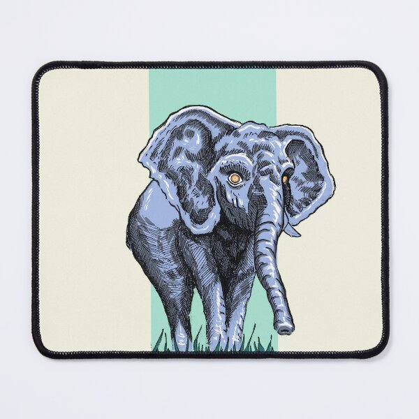 Item preview, Elephant Portrait | Vintage Wildlife Art | Nature Illustration designed and sold by Half Mess.