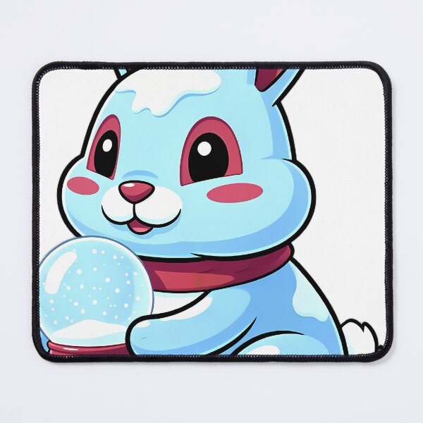 Item preview, Cute Christmas Snow Globe Snowshoe Hare Holding a Snow Globe designed and sold by pumsquare.