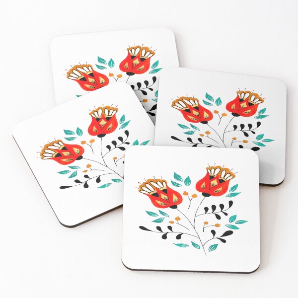Item preview, Folk Art Tulip  designed and sold by ViaARTfactory.