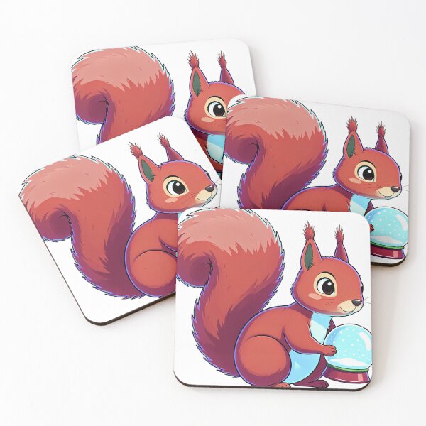 Item preview, Cute Christmas Snow Globe Red Squirrel Holding a Snow Globe designed and sold by pumsquare.