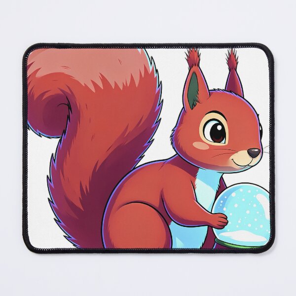 Item preview, Cute Christmas Snow Globe Red Squirrel Holding a Snow Globe designed and sold by pumsquare.