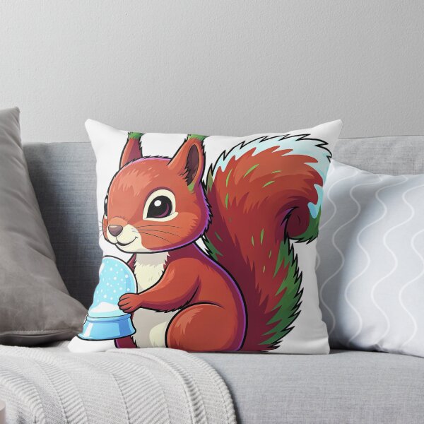 Item preview, Cute Christmas Snow Globe Red Squirrel Kit with Soft Baby Fur designed and sold by pumsquare.