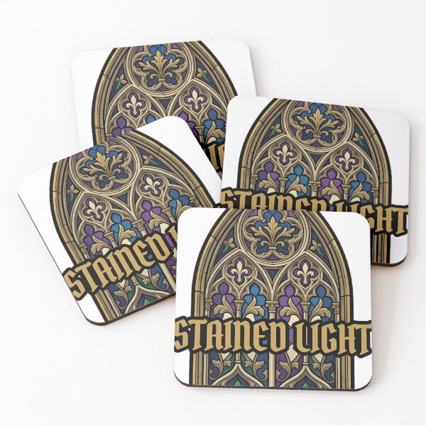 Item preview, Stained Glass Panel Stained Light - Gothic Emblem designed and sold by IllumeInk.