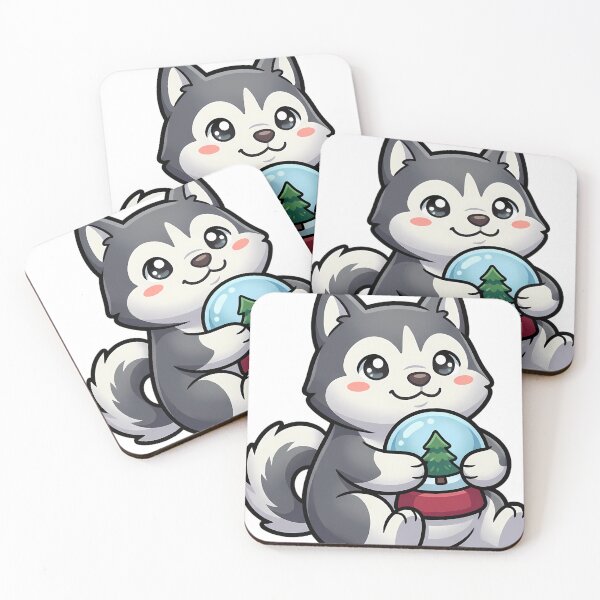 Item preview, Cute Christmas Snow Globe Husky Holding a Snow Globe designed and sold by pumsquare.