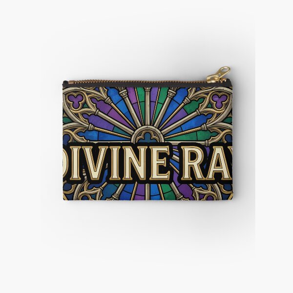 Item preview, Stained Glass Medallion Divine Ray - Gothic Emblem designed and sold by IllumeInk.
