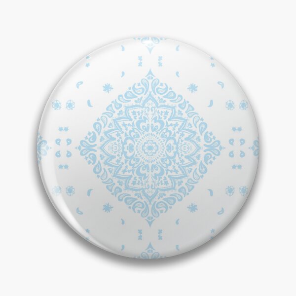Item preview, Delicate floral pattern in blue and white designed and sold by Quiet Waters Design.