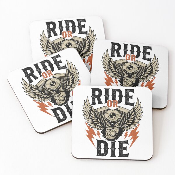 Item preview, V Twin Engine Wings Ride or Die Vintage Biker Art designed and sold by cannsuh.