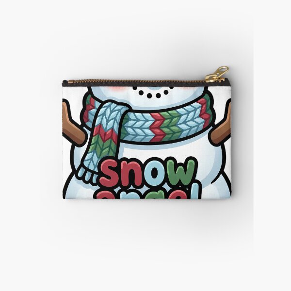 Item preview, Cute Christmas Snowman in a Long Knitted Scarf - Snow Angel designed and sold by pumsquare.