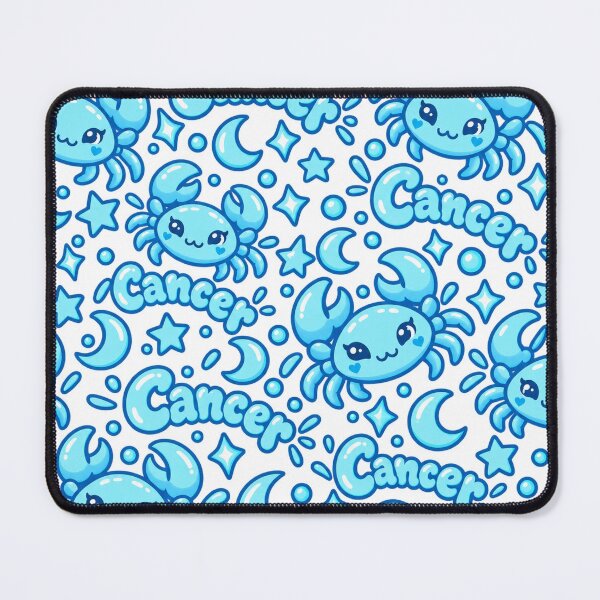 Item preview, Cute Cancer Zodiac – Blue Kawaii Crab Astrology Art designed and sold by MetaModel Editions.