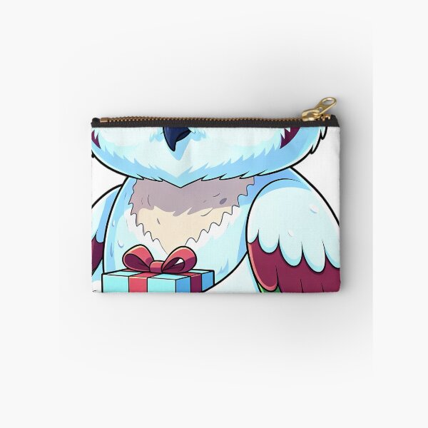 Item preview, Cute Christmas Snow Day Snowy Owlet Holding a Gift Box designed and sold by pumsquare.