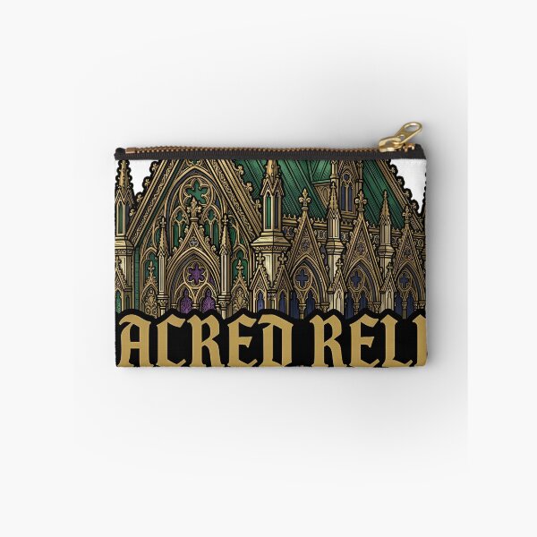 Item preview, Gothic Reliquary Shrine Sacred Relic - Carved Gold Emblem designed and sold by IllumeInk.