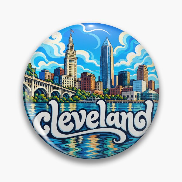 Item preview, Cleveland City Ohio Trippy Travel designed and sold by TomFrontierArt.