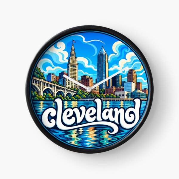 Item preview, Cleveland City Ohio Trippy Travel designed and sold by TomFrontierArt.