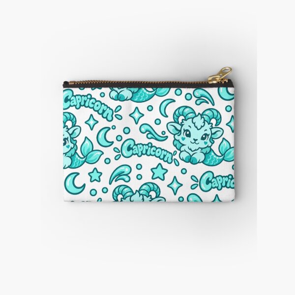Item preview, Cute Capricorn Zodiac – Turquoise Kawaii Sea Goat Astrology Art designed and sold by MetaModel Editions.