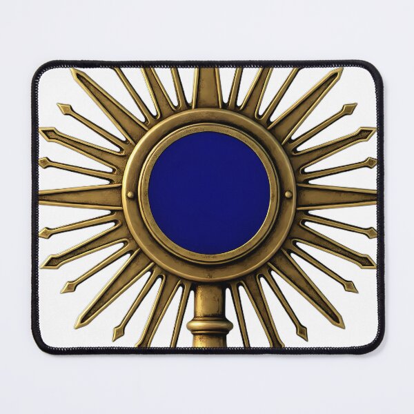 Item preview, Gothic Gold Monstrance - Sunburst Reliquary Emblem designed and sold by IllumeInk.