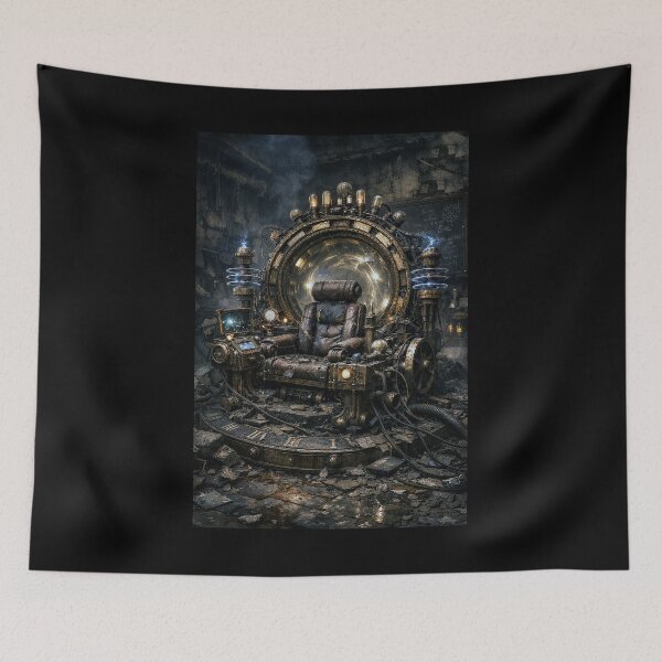 Item preview, Abandoned Time Machine - Steampunk Laboratory Art designed and sold by ArtworkNorth.