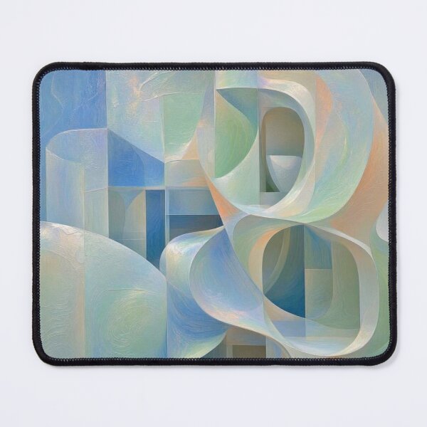 Item preview, Iridescent Pastel Dreams - Abstract Architectural Curves Art designed and sold by Dogandesighn.