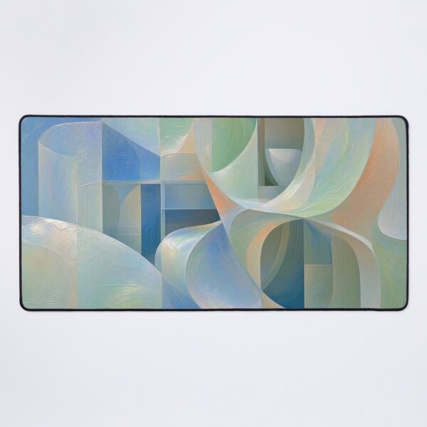 Item preview, Iridescent Pastel Dreams - Abstract Architectural Curves Art designed and sold by Dogandesighn.