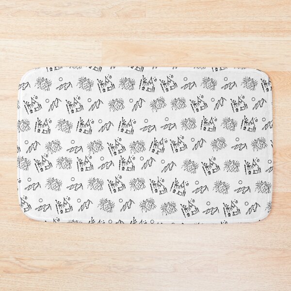Item preview, Mountain Camping Line Art Pattern designed and sold by GabeMountainArt.