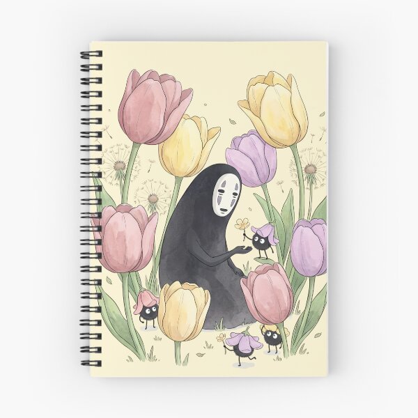 Item preview, No-Face and Soot Sprites Among Spring Tulips designed and sold by homedeco12.