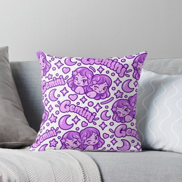 Item preview, Cute Gemini Zodiac – Purple Kawaii Twins Astrology Art designed and sold by MetaModel Editions.