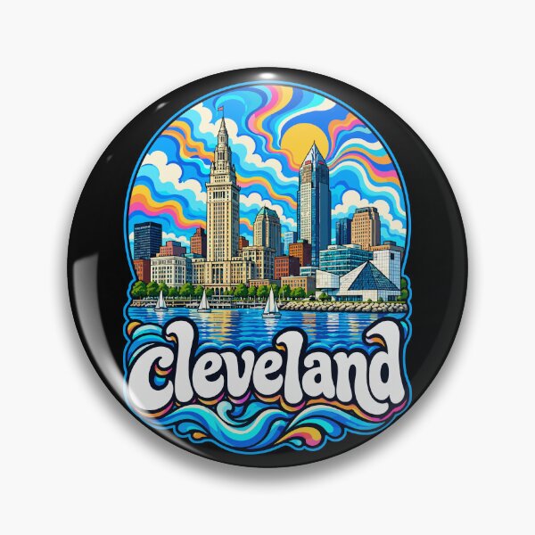 Item preview, Cleveland Ohio Trippy Art Travel designed and sold by TomFrontierArt.