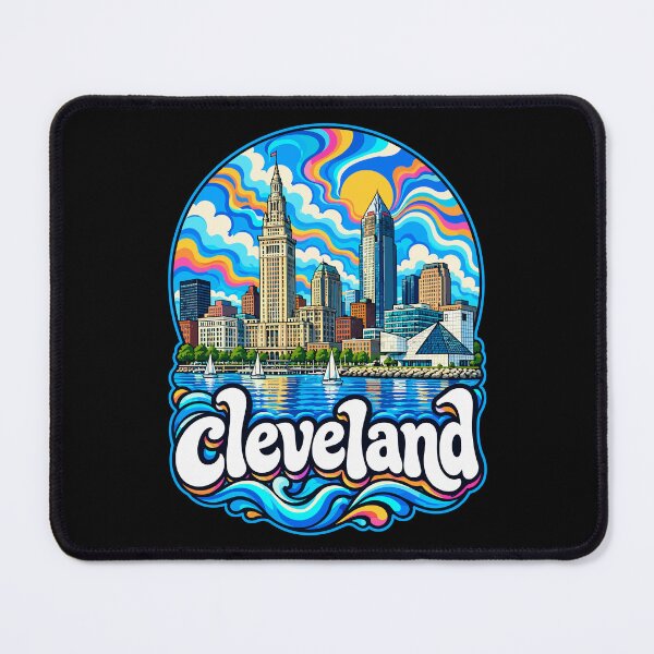 Item preview, Cleveland Ohio Trippy Art Travel designed and sold by TomFrontierArt.