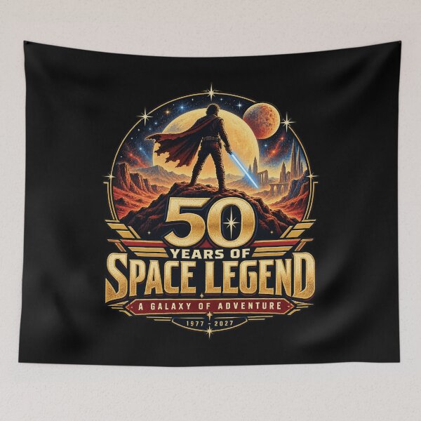 Item preview, 50 Years of Space Legend 1977–2027 – Vintage Galactic Adventure designed and sold by dhmnee.