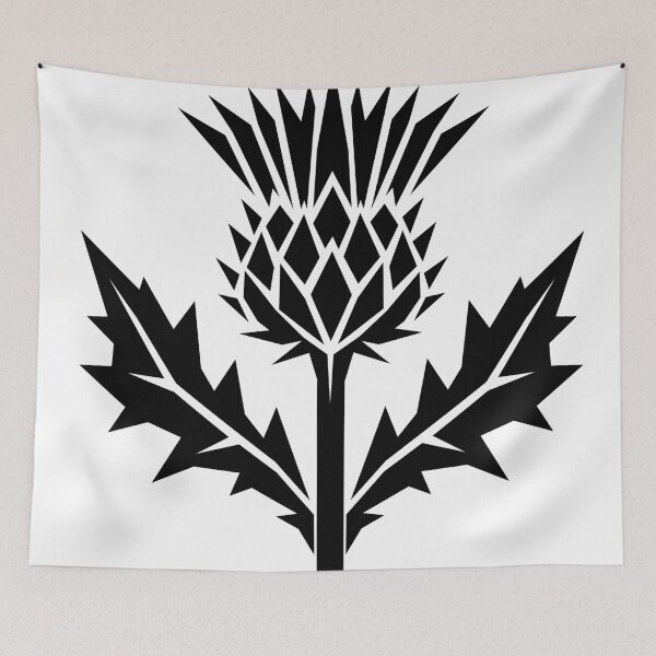 Item preview, Scottish Thistle – Angular Botanical Art designed and sold by matybrak.