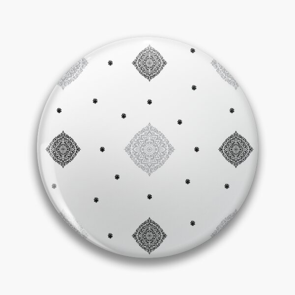 Item preview, Delicate floral pattern small in grey and black designed and sold by Quiet Waters Design.