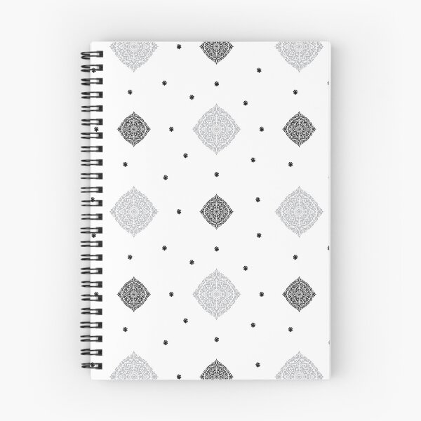 Item preview, Delicate floral pattern small in grey and black designed and sold by Quiet Waters Design.
