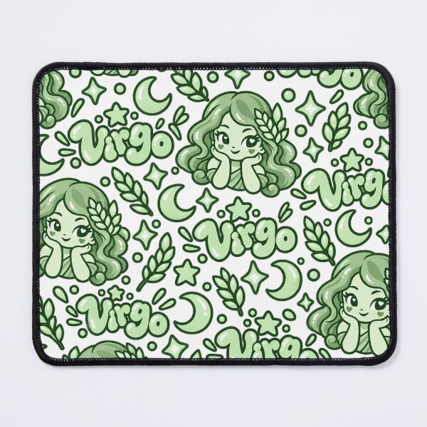 Item preview, Cute Virgo Zodiac – Green Kawaii Maiden Astrology Art designed and sold by MetaModel Editions.
