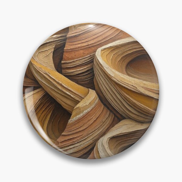 Item preview, Terracotta Canyon Swirls - Abstract Layered Earth & Sandstone Art designed and sold by Dogandesighn.