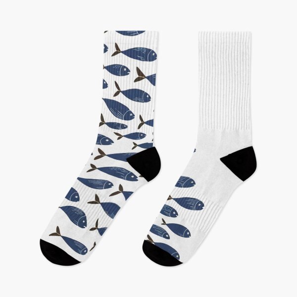 Item preview, Minimalist Fish Nautical Ocean designed and sold by EugeneAHann.