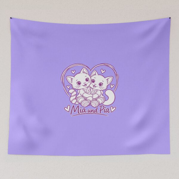 Item preview, HEART IN PINK No. 4 - From the book series "Mia and Pia - Coloring fun meets cat knowledge - Adventures to color, learn and marvel at". designed and sold by WasserSonneWind.
