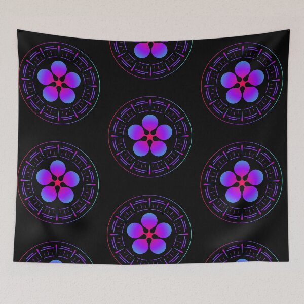 Item preview, Cyberpunk Neon Flower Crest HUD designed and sold by VOIDXX.