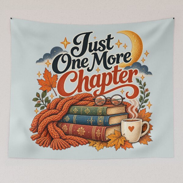 Item preview, Just One More Chapter - Cozy Book Lover Reading designed and sold by NViora.