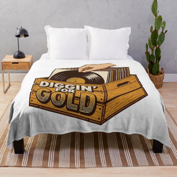 Item preview, Wooden Record Crate Diggin For Gold Vinyl Hunt Art designed and sold by cannsuh.