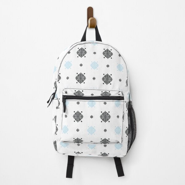 Item preview, Delicate floral pattern small in black and blue designed and sold by Quiet Waters Design.