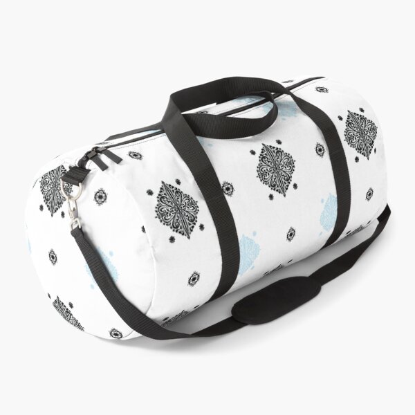 Item preview, Delicate floral pattern small in black and blue designed and sold by Quiet Waters Design.