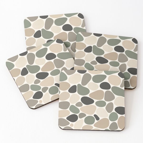 Item preview, Minimalist Organic Pebbles Earthy Neutral Seamless Pattern designed and sold by Shivora Studio.