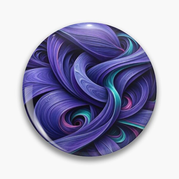 Item preview, Purple Cosmic Flow - Abstract Vibrant Swirls & 3D Wave Art designed and sold by Dogandesighn.