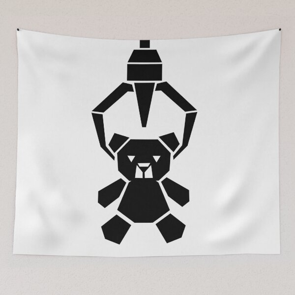 Item preview, Claw Machine Teddy Bear – Geometric Arcade Art designed and sold by matybrak.