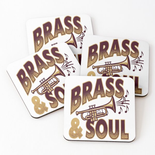 Item preview, Gold Trumpet Brass and Soul Burgundy Halftone Art designed and sold by cannsuh.