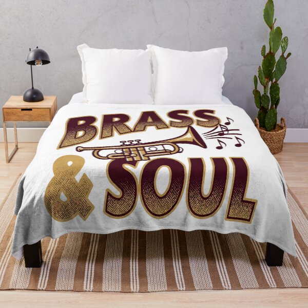 Item preview, Gold Trumpet Brass and Soul Burgundy Halftone Art designed and sold by cannsuh.