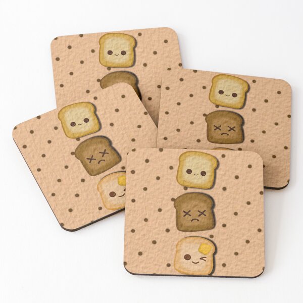 Item preview, Cute Kawaii Toast Bread Characters Set designed and sold by Sucha art.