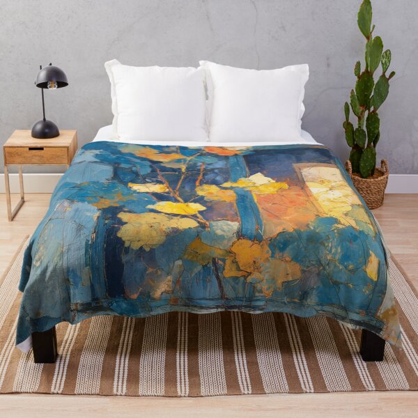 Item preview, Blue Winter Window with Warm Golden Glow designed and sold by solynneart.