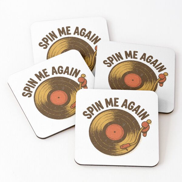 Item preview, Spin Me Again Retro Vinyl Record Turntable Vintage Music Lover Design designed and sold by cannsuh.