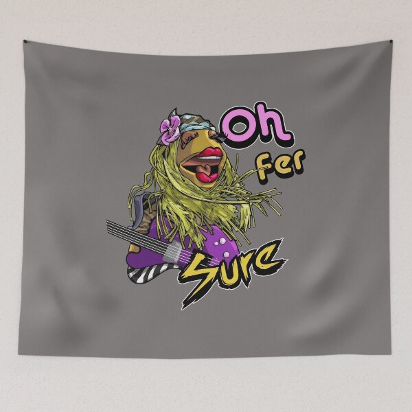 Item preview, Oh Fer Sure Puppet Guitar Hippie Vibe Tee-28 designed and sold by CorinaHumm.