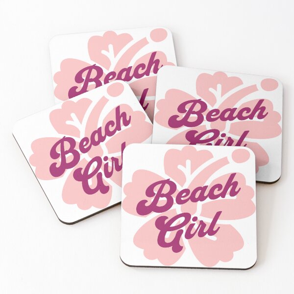 Item preview, Pink hibiscus Beach girl designed and sold by DaisyRoseBliss.